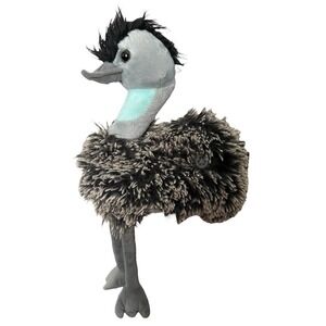 The Petting Zoo Stuffed Ostrich Emu Bird Plush Animal‎ 16" Long Soft  Realistic